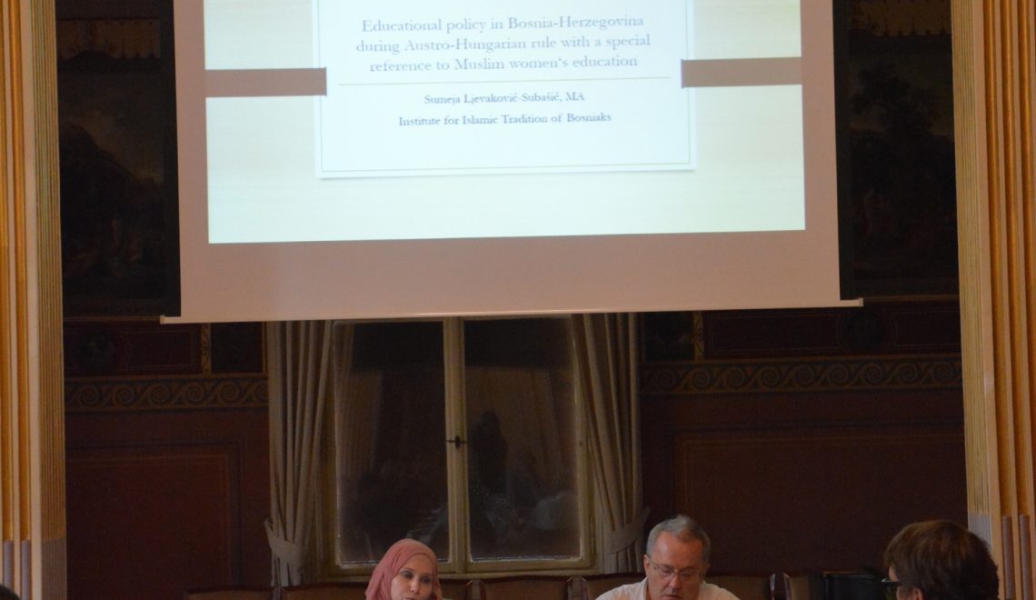 Sumeja Ljevaković-Subašić delivered a paper at the International Conference “Central Europe and Balkan Muslims: Relations and Representations” 